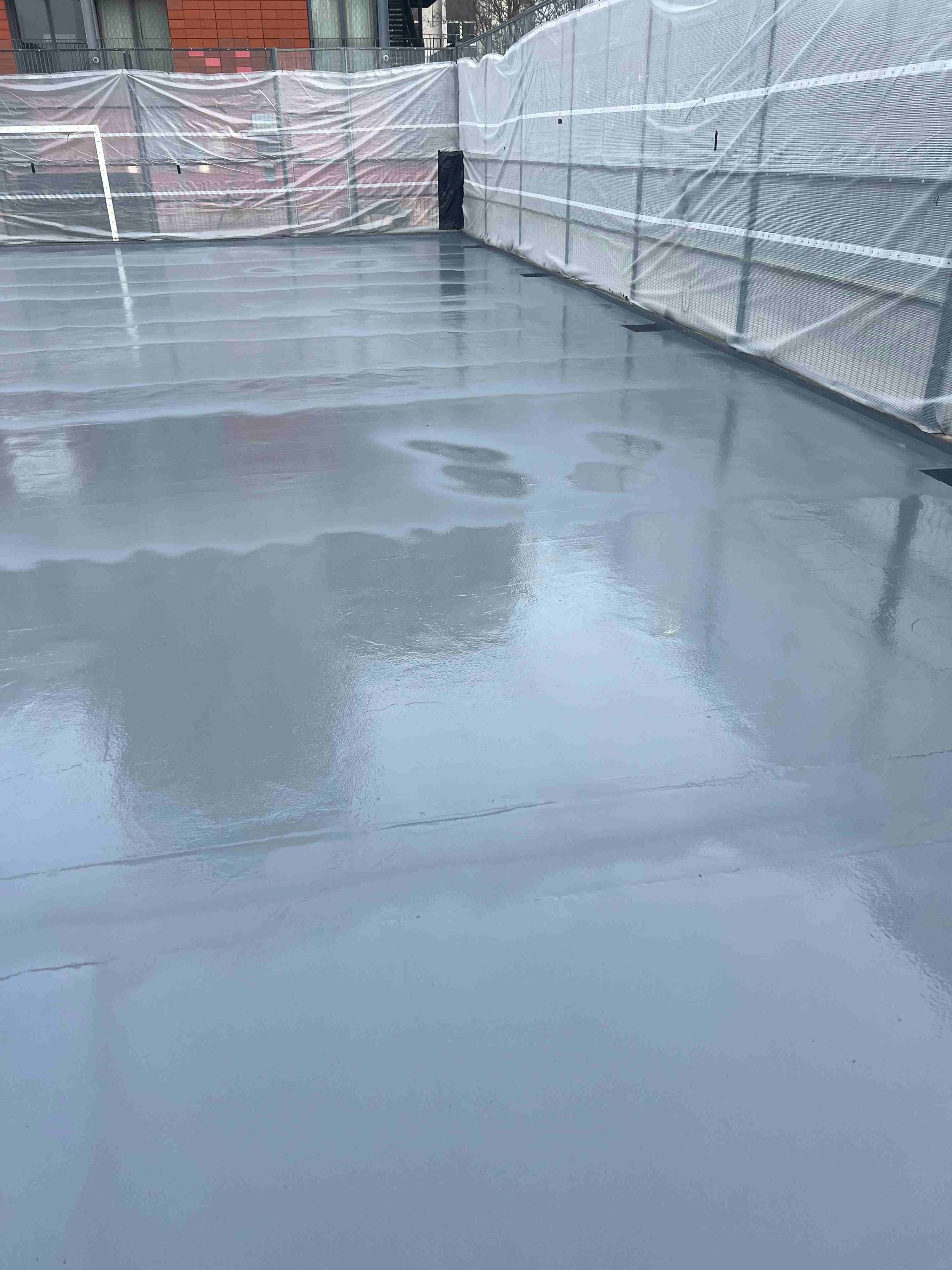 Spray-applied polyurea membrane